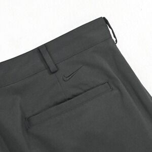 Nike Golf Pants Men 34x32 Black Dri-Fit Performance Stretch Flat Front